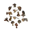 Cock Pheasant and Sulphur Tuft Fungi