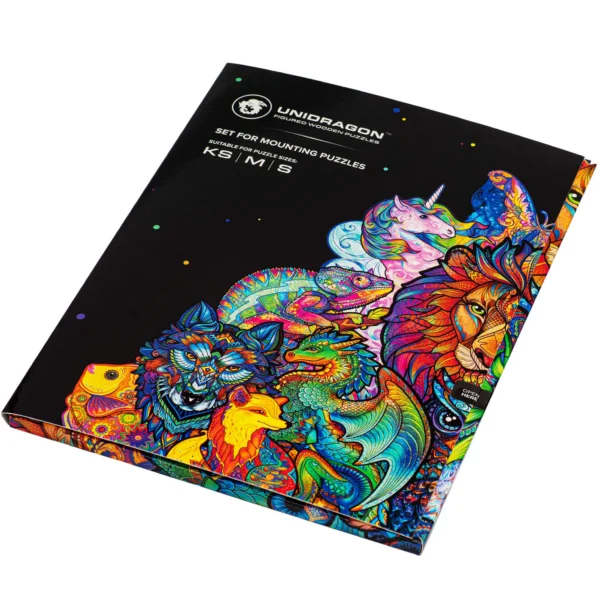 Set for mounting puzzles
