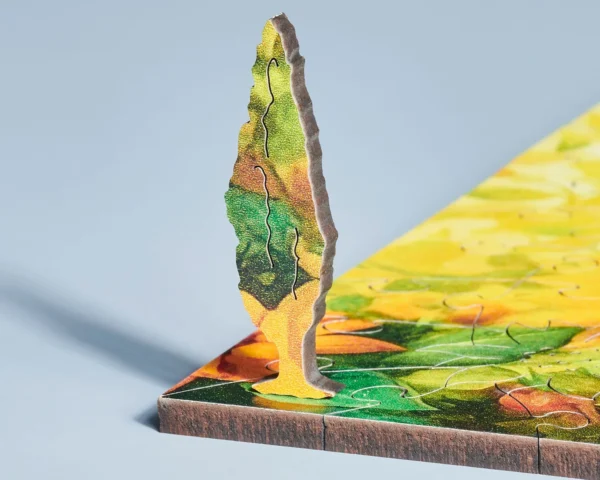 sunflower giraffe wooden puzzle